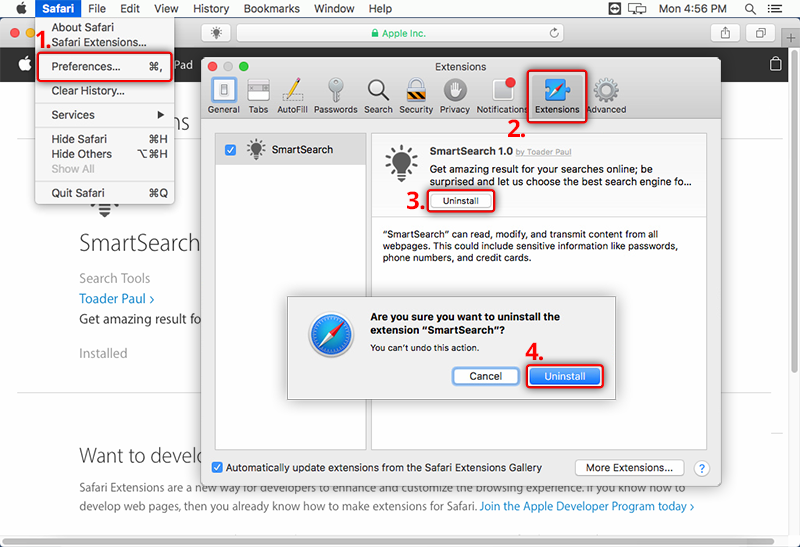 How to remove Safari extension How do I uninstall Safari extensions in OS X